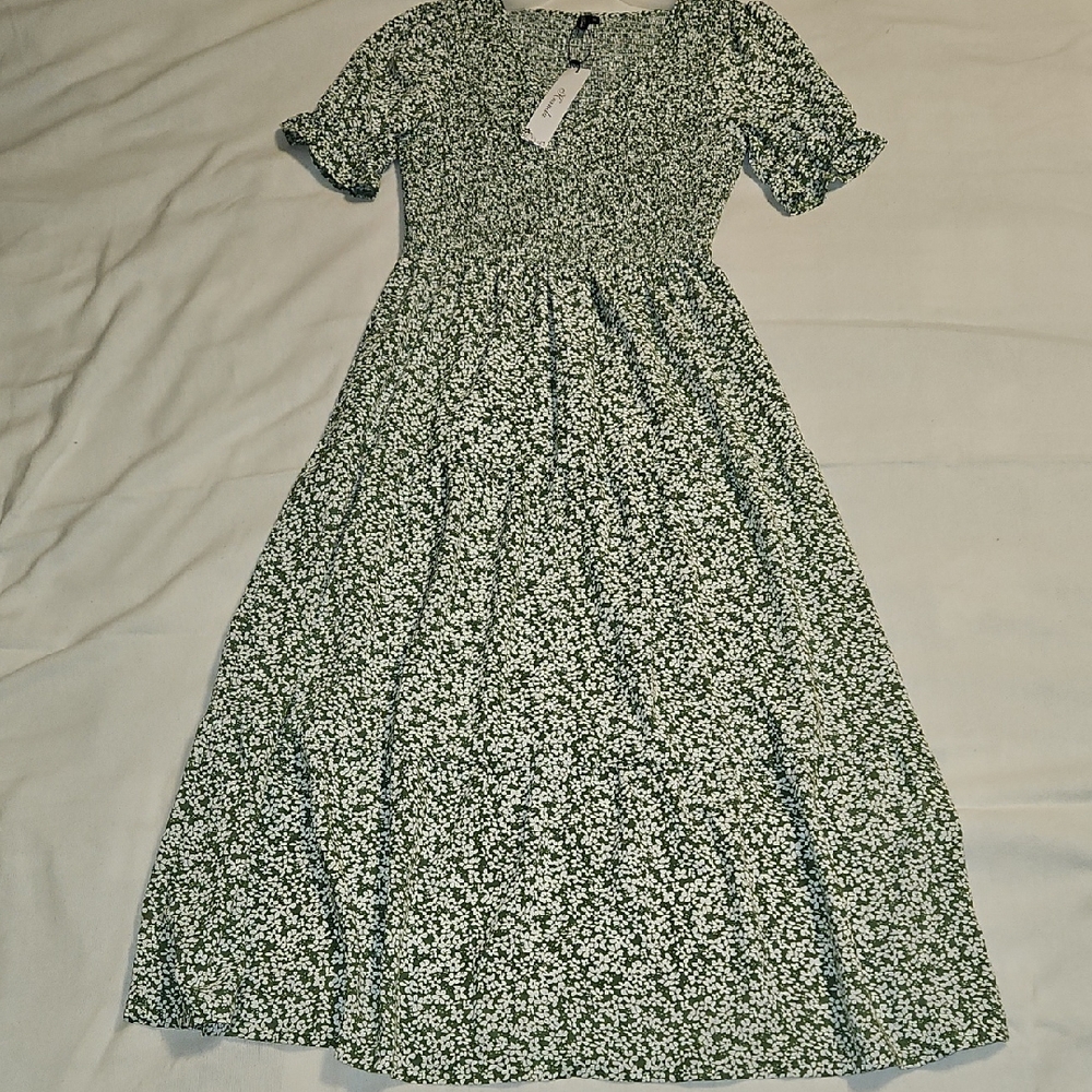 Green Floral Dress
